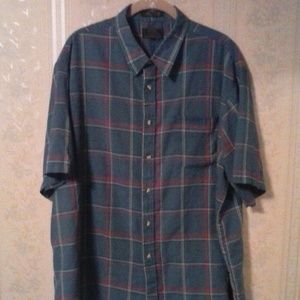 GR BIG MEN BY GENTLEMEN'S ROW PLAID SHIRT